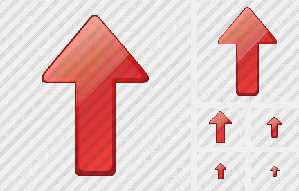 Arrow Up Red Icon Arrow Up Red Icon