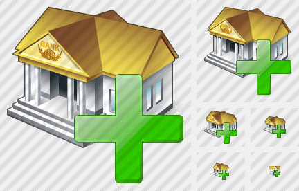 Bank Add Icon Bank Add Icon