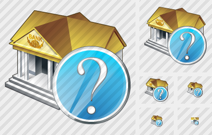 Bank Question Icon Bank Question Icon