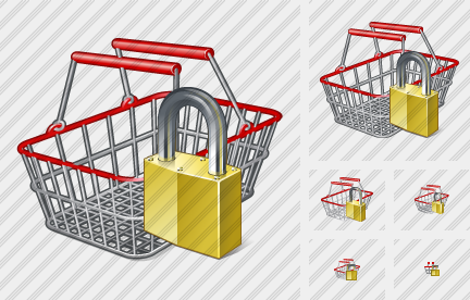 Basket Locked Icon Basket Locked Icon