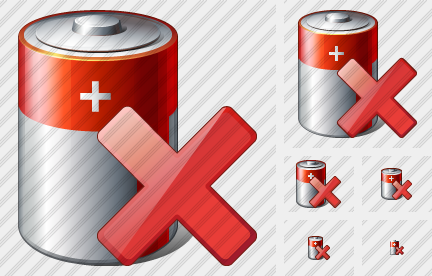 Battery Delete Icon