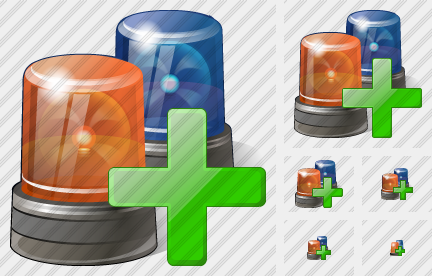 Beacon Light Add Icon Beacon Light Add Icon