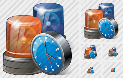 Beacon Light Clock Icon Beacon Light Clock Icon