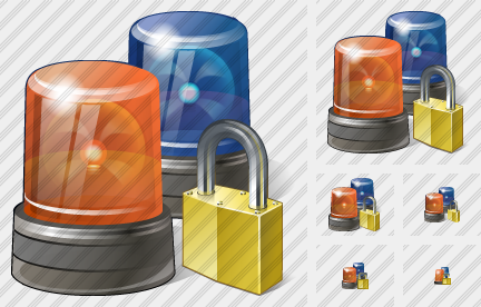 Beacon Light Locked Icon Beacon Light Locked Icon