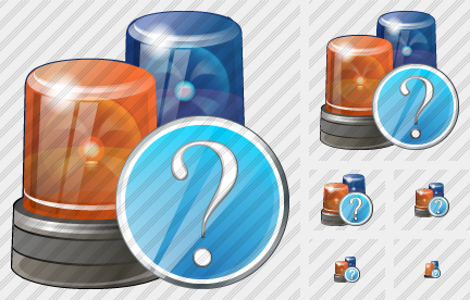 Beacon Light Question Icon Beacon Light Question Icon