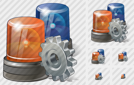 Beacon Light Settings Icon Beacon Light Settings Icon