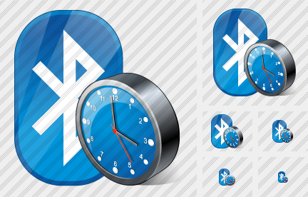 Bluetooth Clock Icon Bluetooth Clock Icon