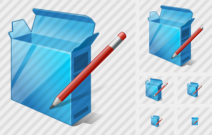 Box Open Edit Icon Box Open Edit Icon