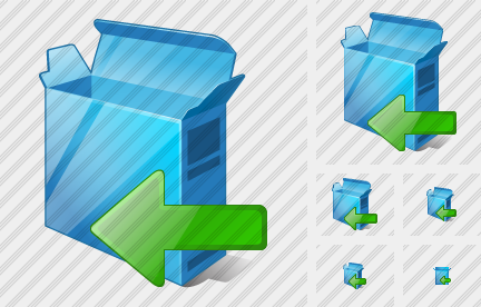 Box Open Import Icon Box Open Import Icon