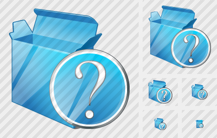 Box Open Question Icon Box Open Question Icon