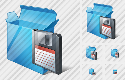 Box Open Save Icon Box Open Save Icon