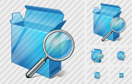 Box Open Search Icon Box Open Search Icon