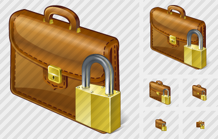 Breafcase Locked Icon Breafcase Locked Icon