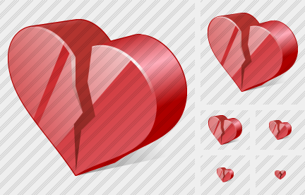 Broken Heart Icon Broken Heart Icon