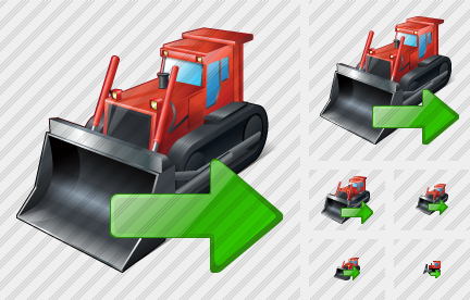 Bulldozer Export Icon Bulldozer Export Icon