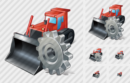 Bulldozer Settings Icon Bulldozer Settings Icon
