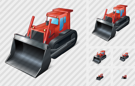 Bulldozer Icon Bulldozer Icon