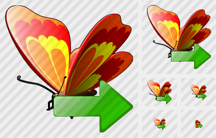 Butterfly Export Icon