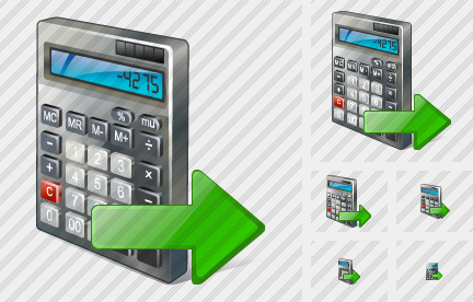 Calculator Export Icon Calculator Export Icon