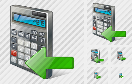 Calculator Import Icon Calculator Import Icon