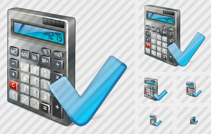 Calculator Ok Icon Calculator Ok Icon
