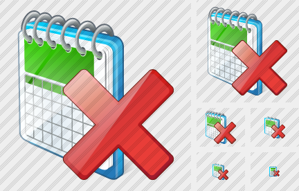 Icône Calendar Delete