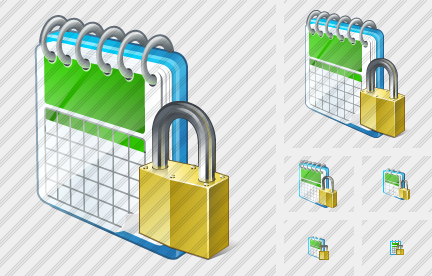 Иконка Календарь Заблокировать