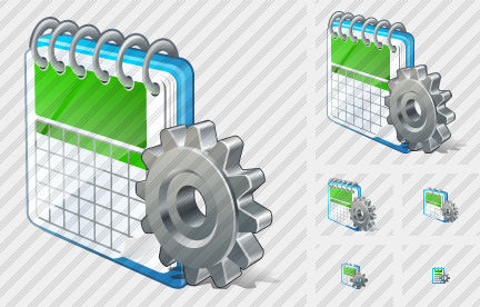 Icône Calendar Settings