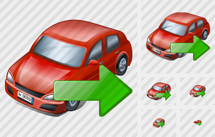 Icône Car Export