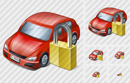 Icona Automobile Bloccato Icona Automobile Bloccato