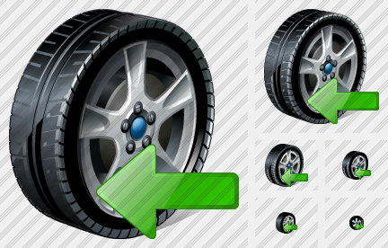 Car Wheel Import Icon