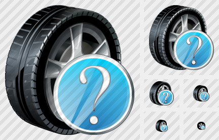 Car Wheel Question Symbol
