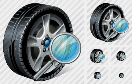 Icono Car Wheel Search