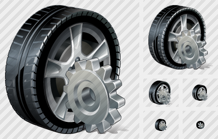 Car Wheel Settings Symbol