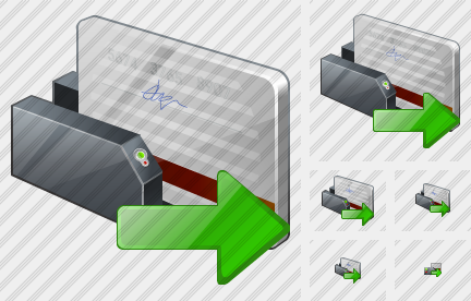 Icône Card Reading Device Export