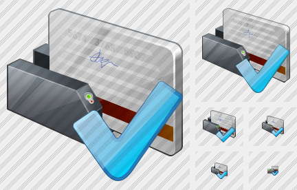 Card Reading Device Ok Symbol