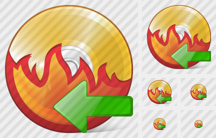 CD Burn Import Icon CD Burn Import Icon