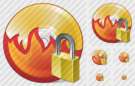CD Burn Locked Icon CD Burn Locked Icon