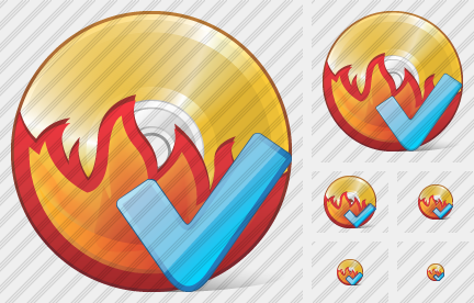 CD Burn Ok Icon CD Burn Ok Icon