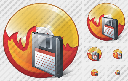 CD Burn Save Icon CD Burn Save Icon