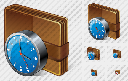 Change Purse Clock Icon Change Purse Clock Icon