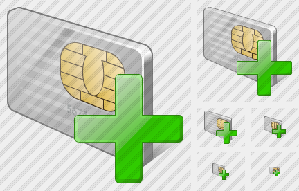 Chip Card Add Symbol