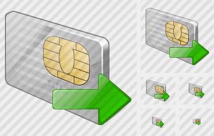 Chip Card Export Symbol