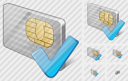 Icono Chip Card Ok