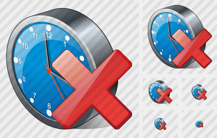 Clock Delete Icon