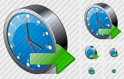 Clock Export Icon Clock Export Icon