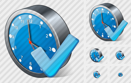 Clock Ok Icon Clock Ok Icon