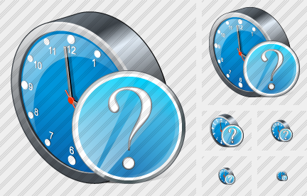 Clock Question Icon Clock Question Icon