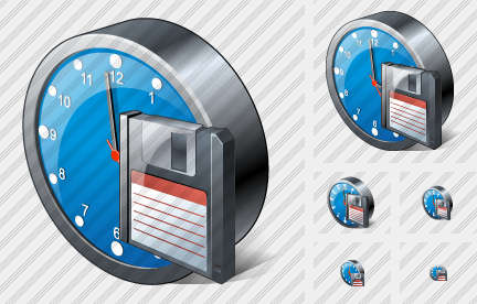 Clock Save Icon Clock Save Icon