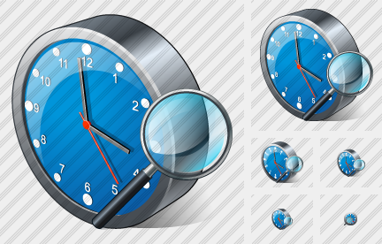 Clock Search 2 Icon Clock Search 2 Icon